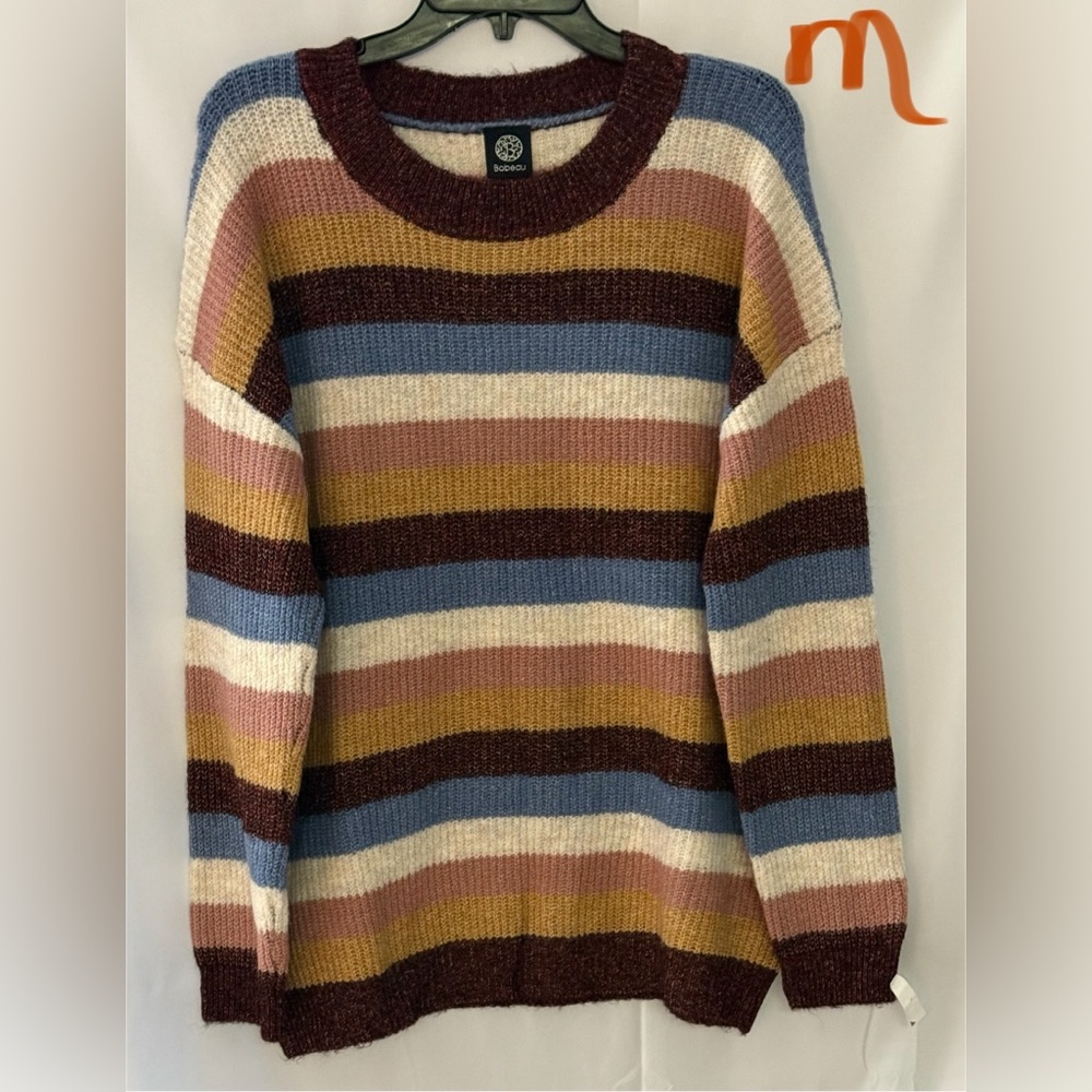 Bobeau Soft Knit Sweater in Warm Tones